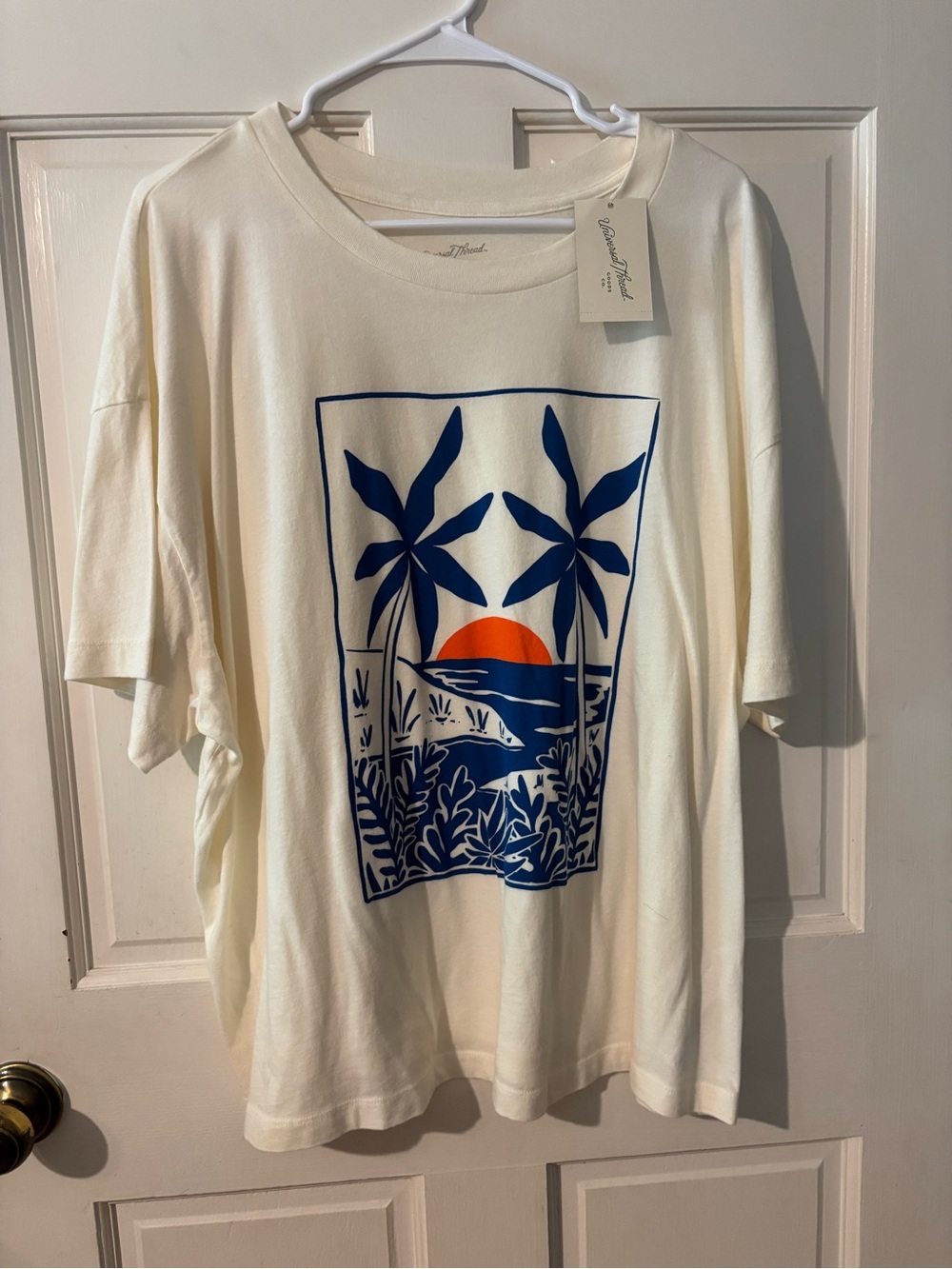 Kids Cream Crew Neck Shirt